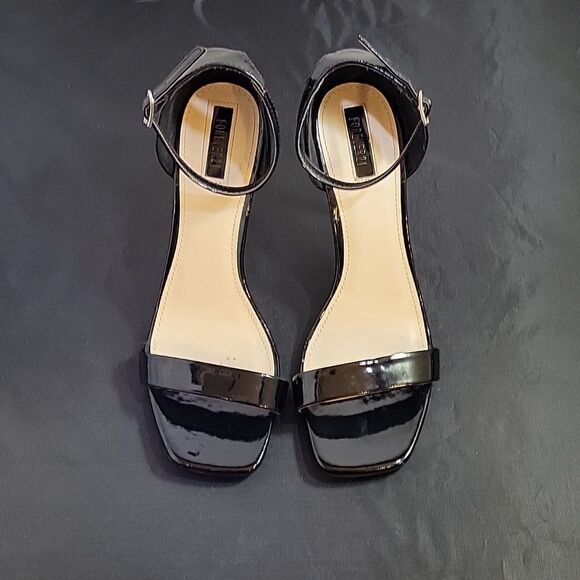 FOREVER 21 SQUARE TOE ADJUSTABLE BUCKLE ANKLE STRAP HIGH HEEL STILETTOS PUMP - Picture 3 of 13